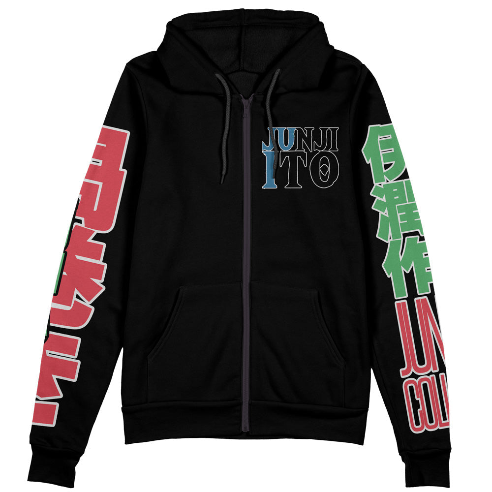 Morukai "Uzumaki Junji Ito Collection Streetwear Zip Hoodie Jacket