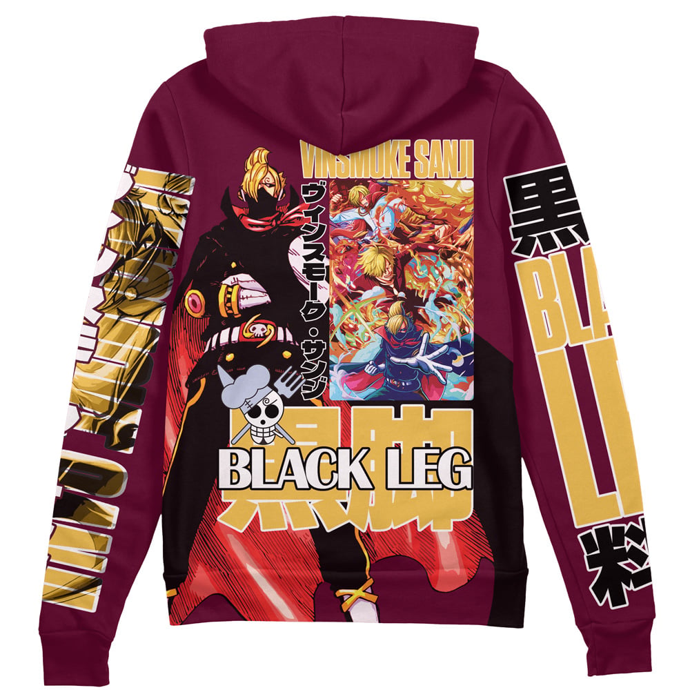 Morukai "Vinsmoke Sanji V2 One Piece Streetwear Zip Hoodie Jacket