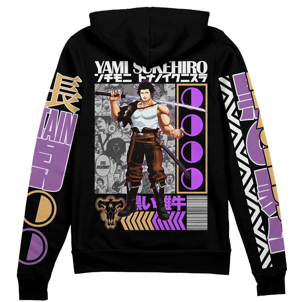 Morukai "Yami Sukehiro V2 Black Clover Streetwear Zip Hoodie Jacket