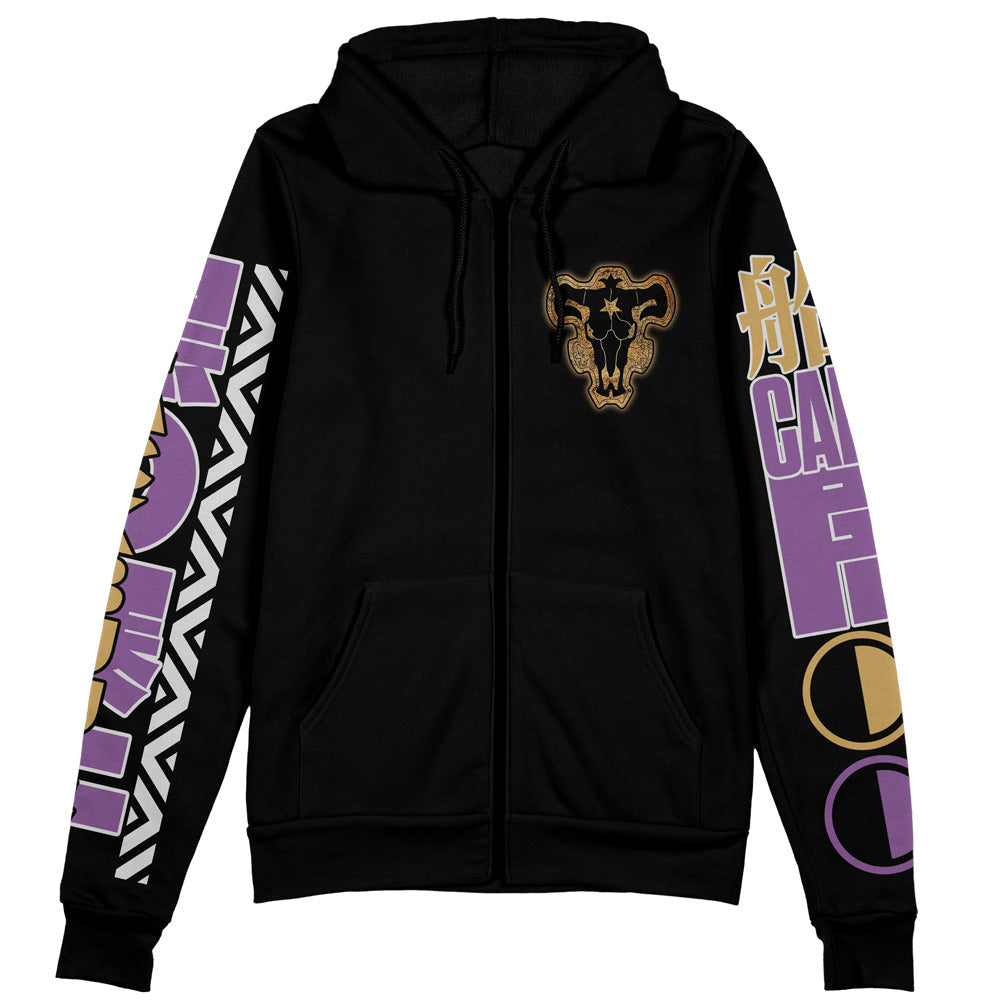 Morukai "Yami Sukehiro V2 Black Clover Streetwear Zip Hoodie Jacket