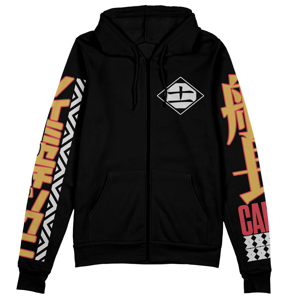 Morukai "Demon Kenpachi Zaraki" Bleach Streetwear Zip Hoodie Jacket