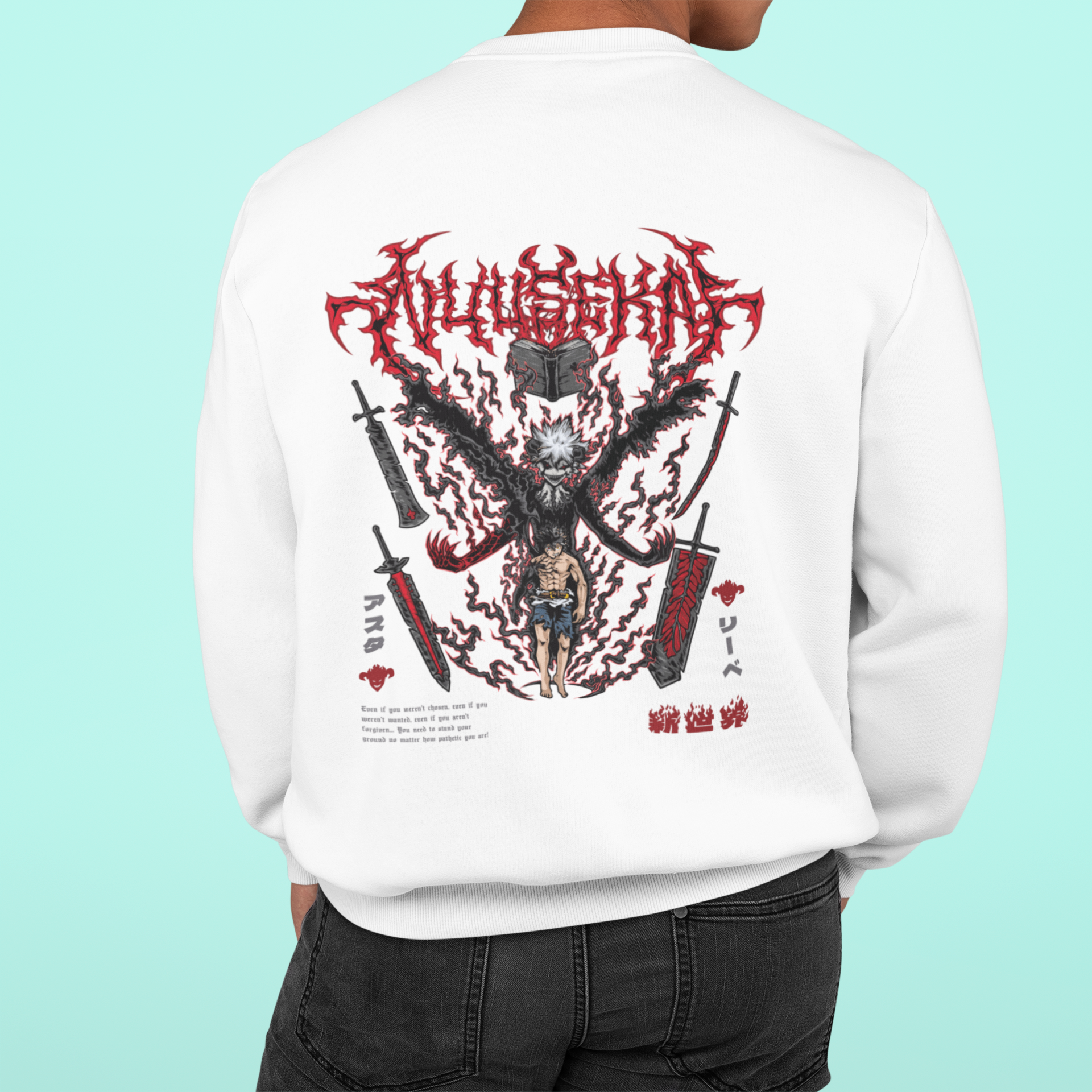 Morukai "Asta & Liebe" Black Clover Unisex Sweatshirt