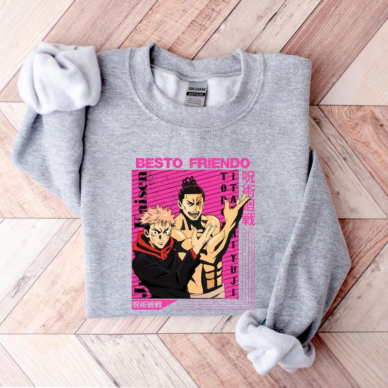 Morukai "Besto Friendo Itadori x Todo" Jujutsu Kaisen Unisex Sweatshirt V1