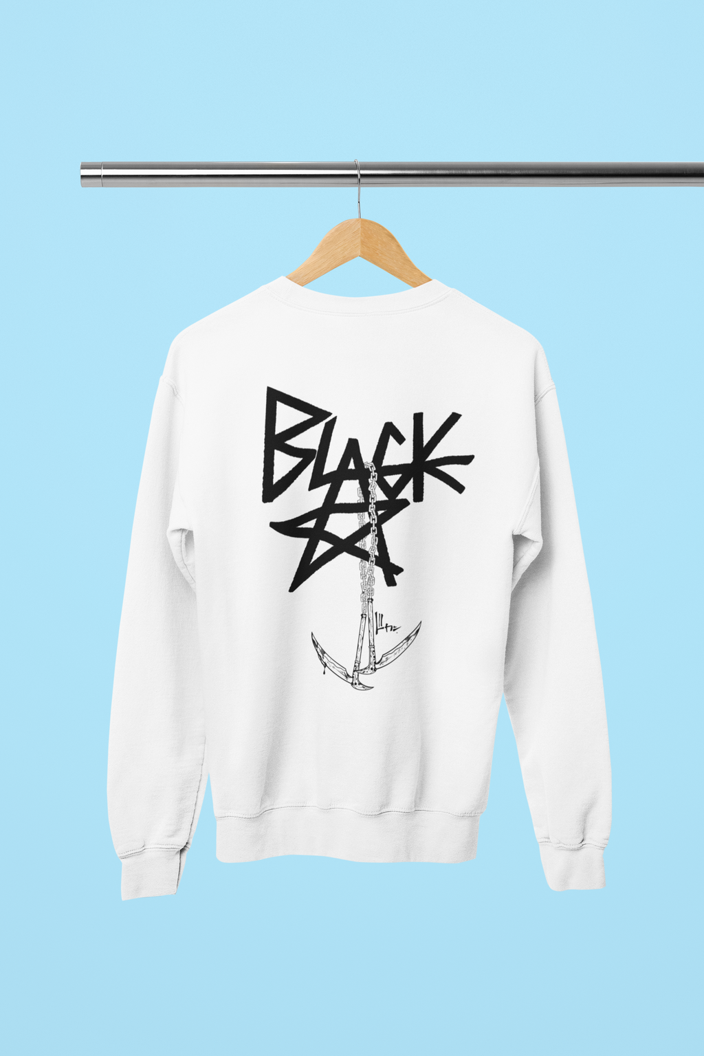 Morukai "Black☆Star Chain Scythe" Soul Eater Unisex Sweatshirt