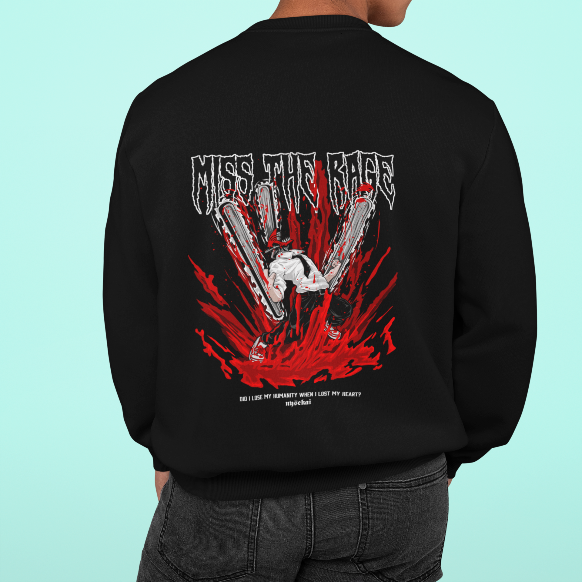Morukai "Denji x Miss The Rage" Chainsaw Man Unisex Sweatshirt