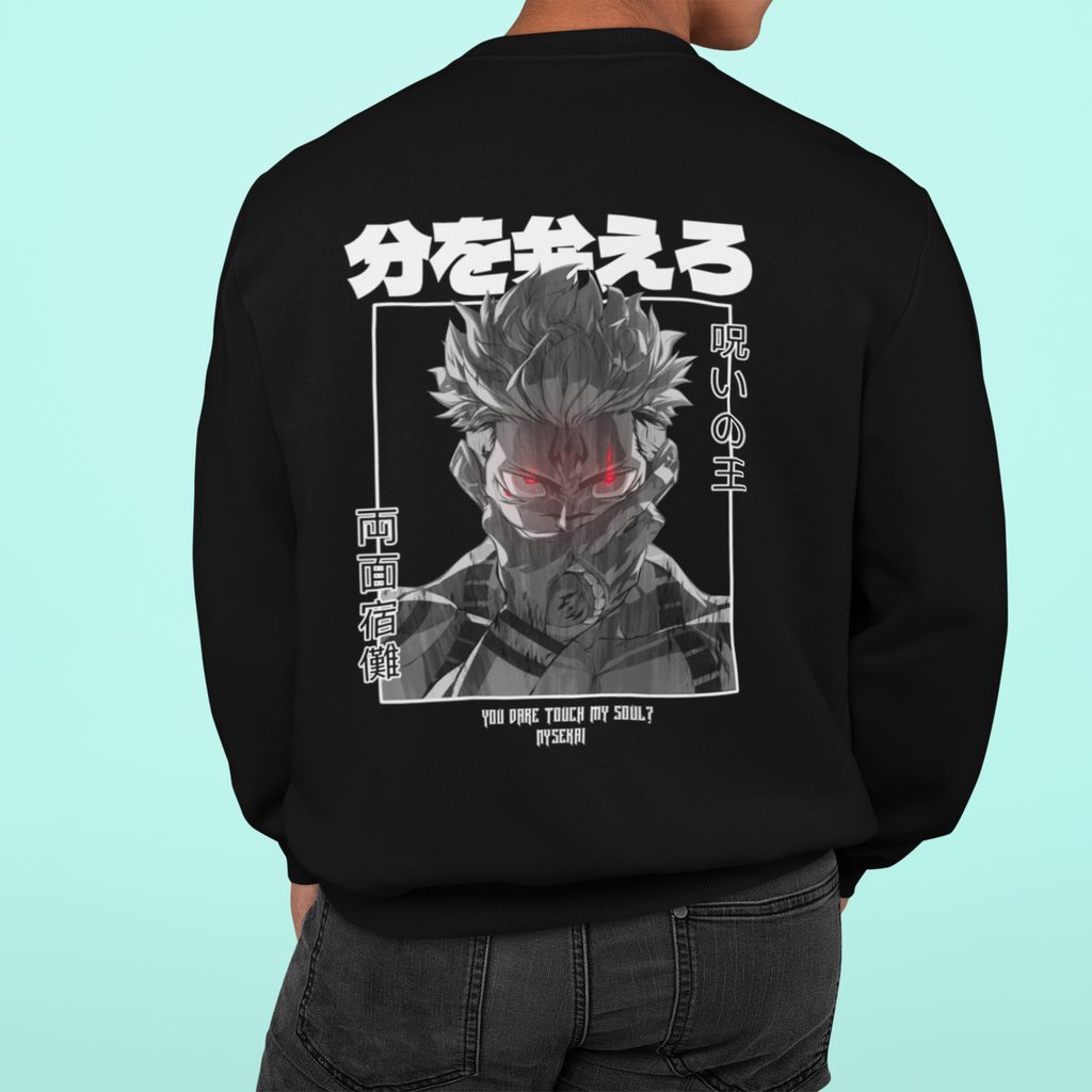 Morukai "Ryomen Sukuna x You Dare Touch My Soul" Jujutsu Kaisen Unisex Sweatshirt
