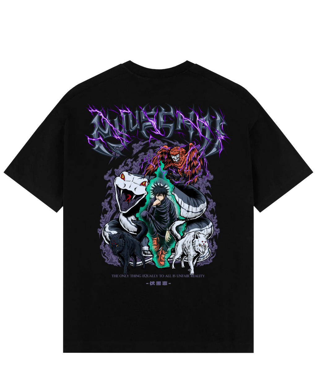 Morukai "Megumi X Reality - Jujutsu Kaisen Oversize T-Shirt