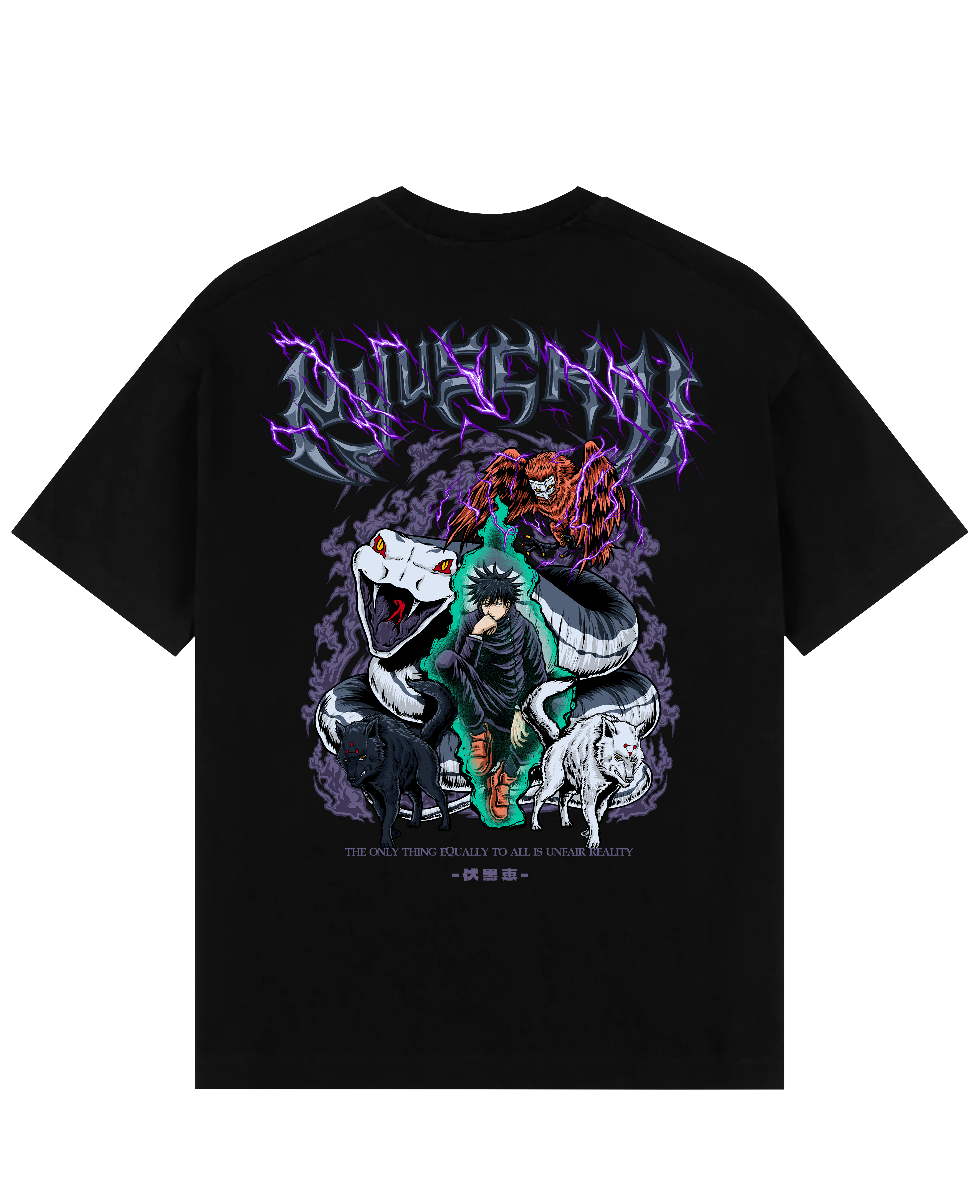 Morukai "Megumi X Reality - Jujutsu Kaisen Oversize T-Shirt