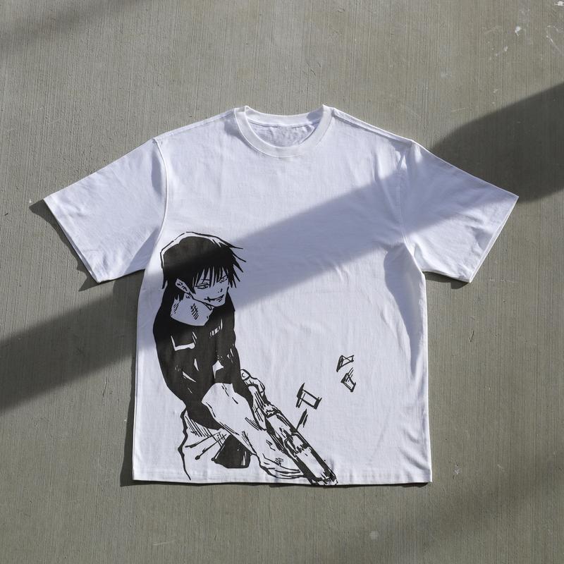 Morukai "Toji Fushiguro Sorcerer Killer" Jujutsu Kaisen Vintage Washed Oversized T-Shirt V1