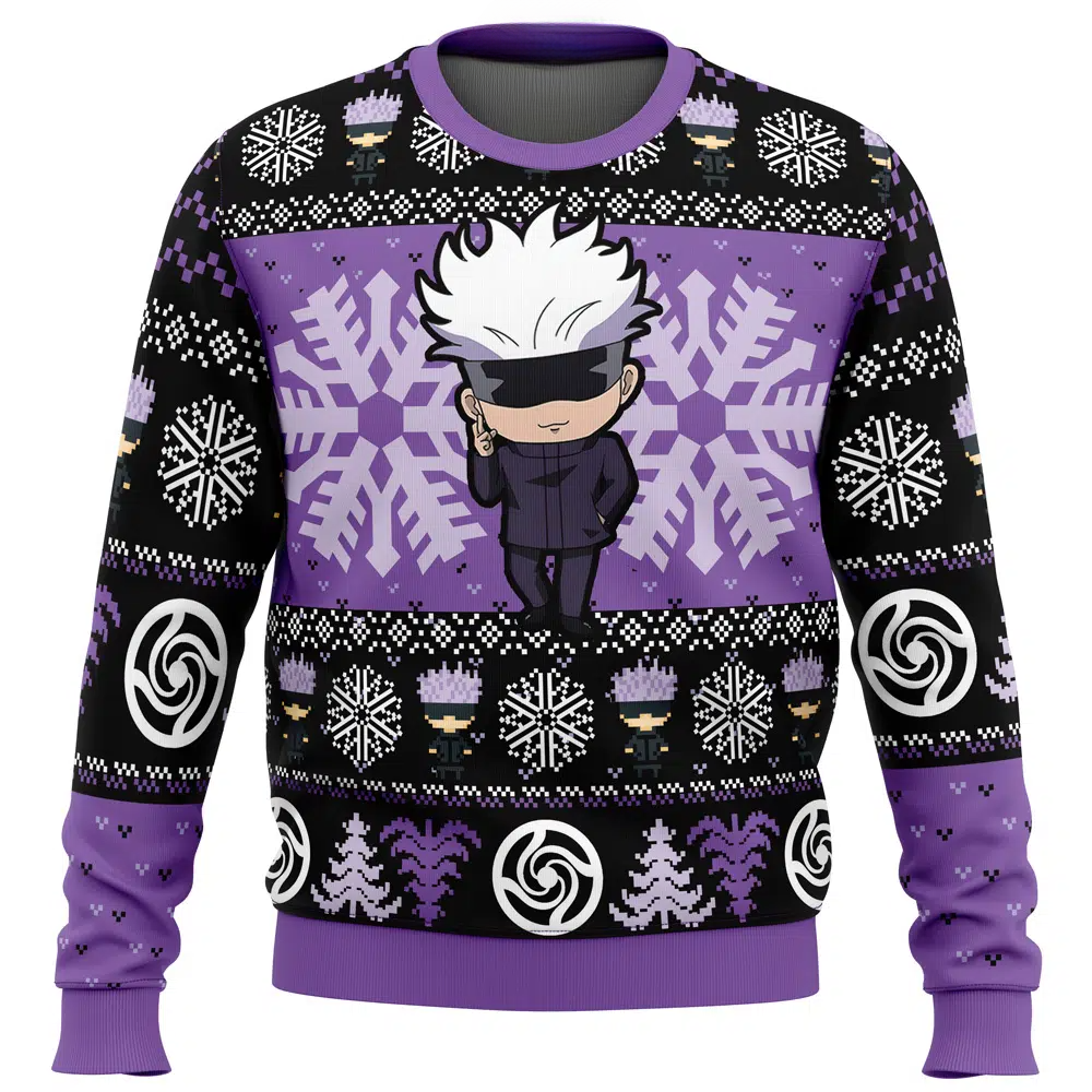 Morukai "Chibi Satoru Gojo" Jujutsu Kaisen Ugly Sweater