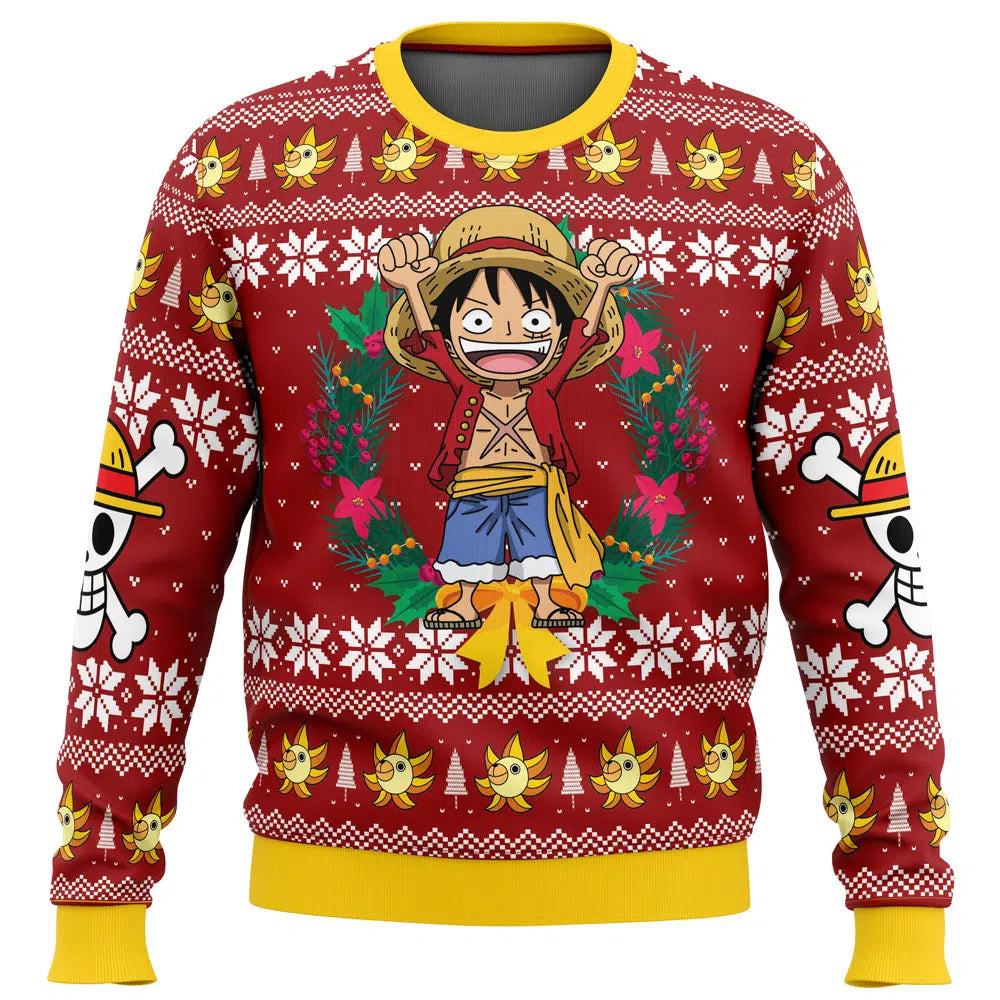 Morukai "Monkey D Luffy Christmas One Piece Ugly Sweater