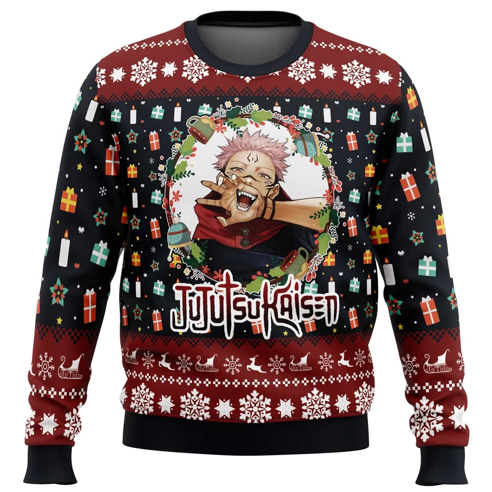 Morukai "Christmas Ryomen Sukuna" Jujutsu Kaisen Ugly Sweater