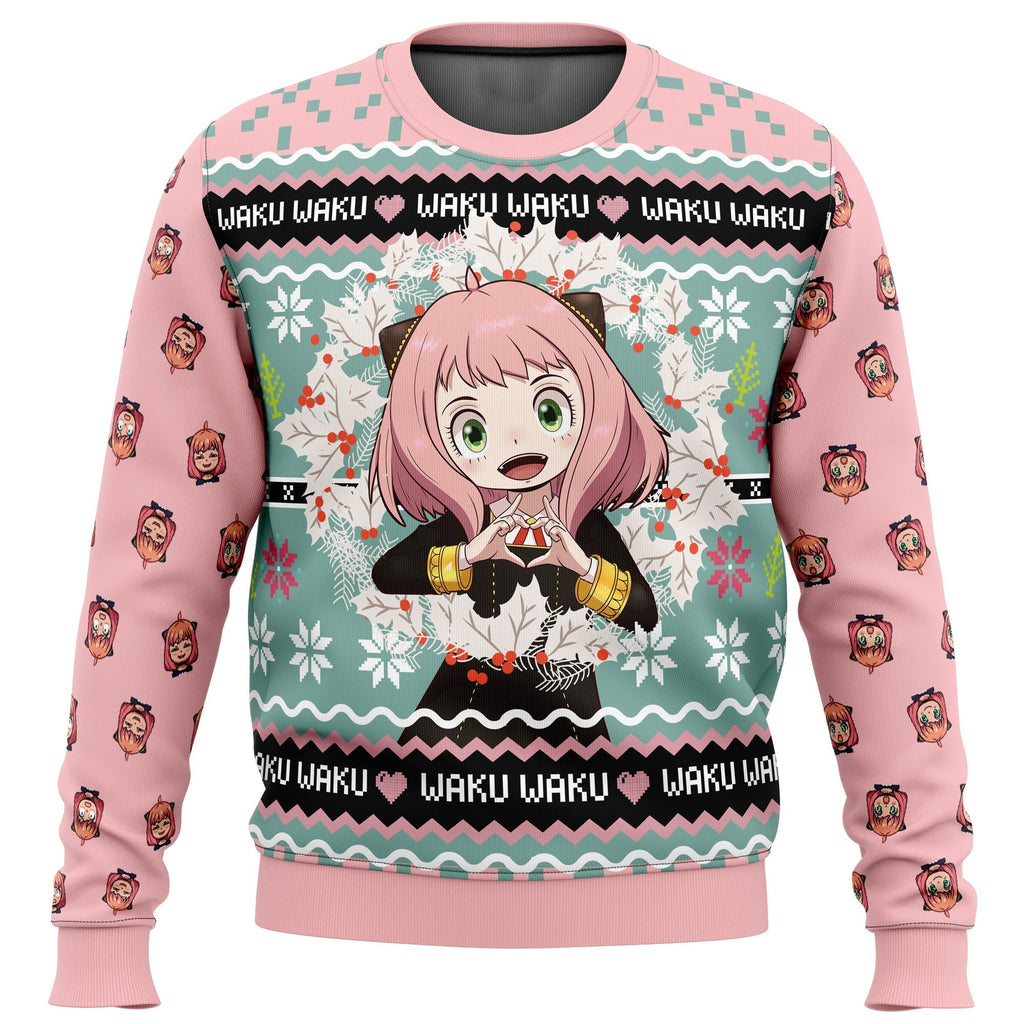 Morukai "Christmas Anya Forger Waku Waku" Spy x Family Ugly Sweater