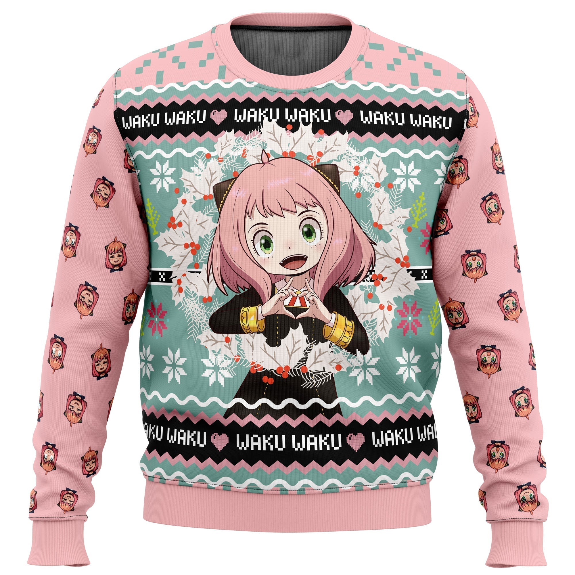 Morukai "Christmas Anya Forger Waku Waku" Spy x Family Ugly Sweater