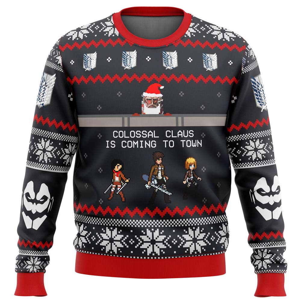 Morukai "Attack on Titan Colossal Claus Ugly Sweater