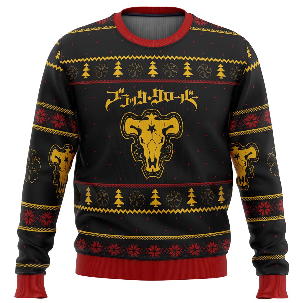 Morukai "Black Clover Bulls Ugly Sweater