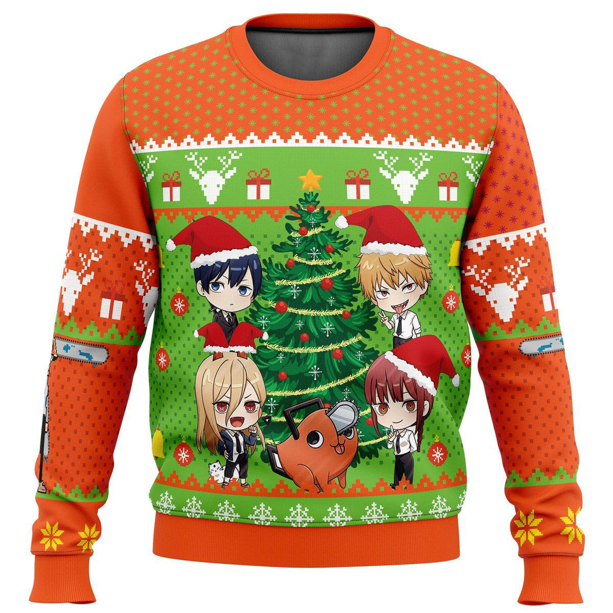Morukai "Chibi Chainsaw Man Ugly Sweater