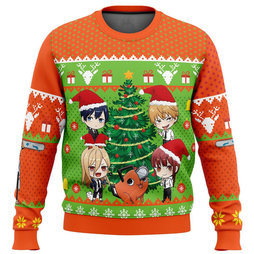 Morukai "Chibi Chainsaw Man Ugly Sweater