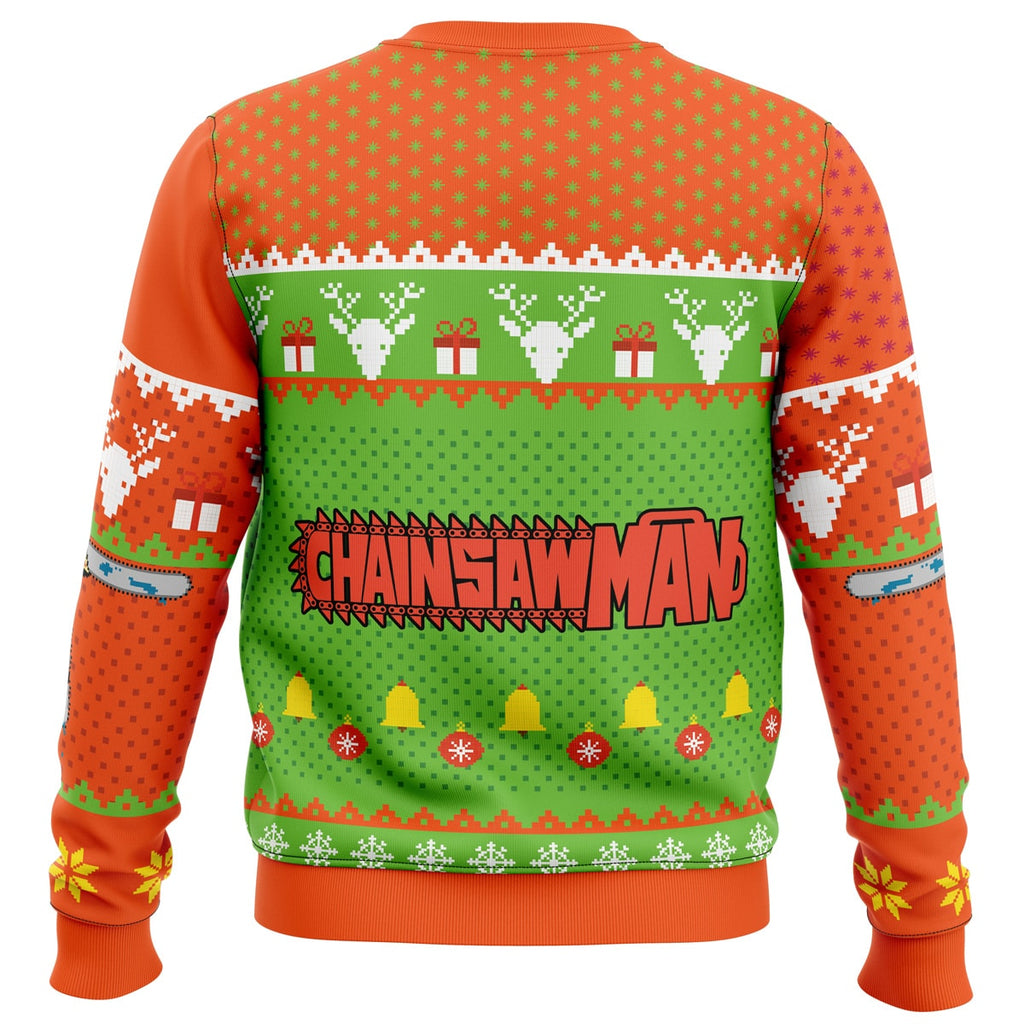 Morukai "Chibi Chainsaw Man Ugly Sweater