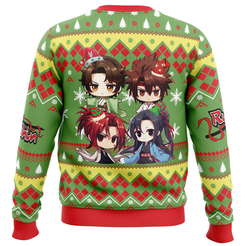 Morukai "Chibi Christmas Rurouni Kenshin Samurai X Ugly Sweater