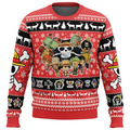 Morukai "Chibi Straw Hat Pirates One Piece Ugly Sweater