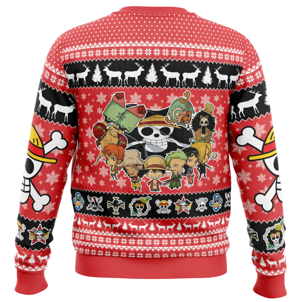 Morukai "Chibi Straw Hat Pirates One Piece Ugly Sweater