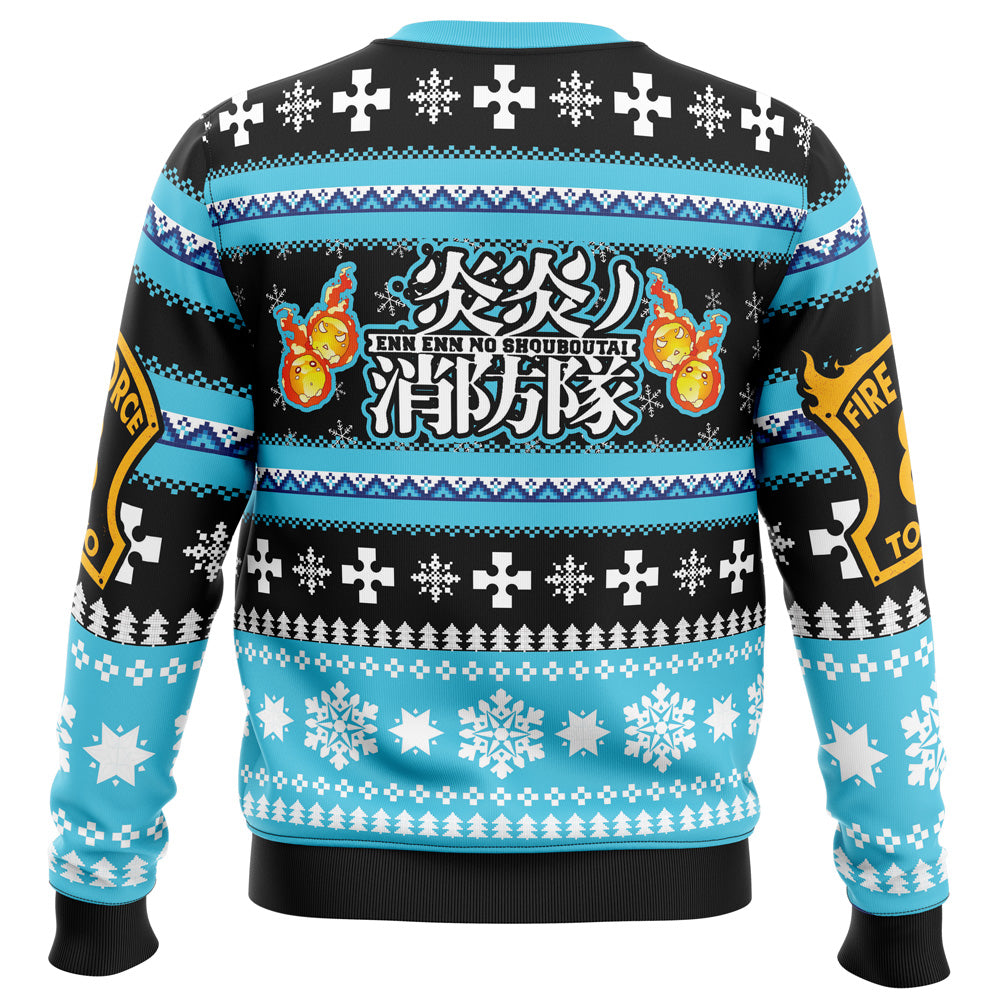Morukai "Christmas Flame Fire Force Ugly Sweater