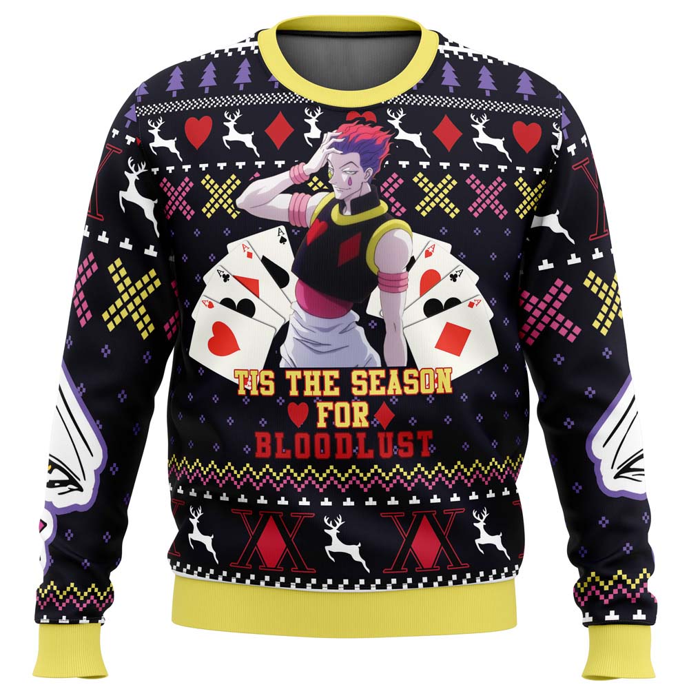 Morukai "Hisoka Tis the Season for Bloodlust" Hunter x Hunter Ugly Sweater