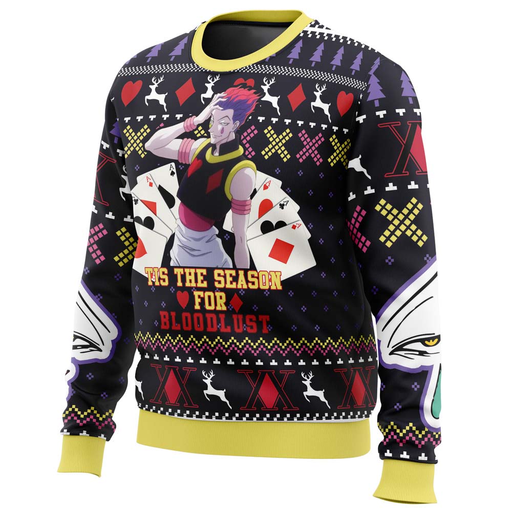 Morukai "Hisoka Tis the Season for Bloodlust" Hunter x Hunter Ugly Sweater