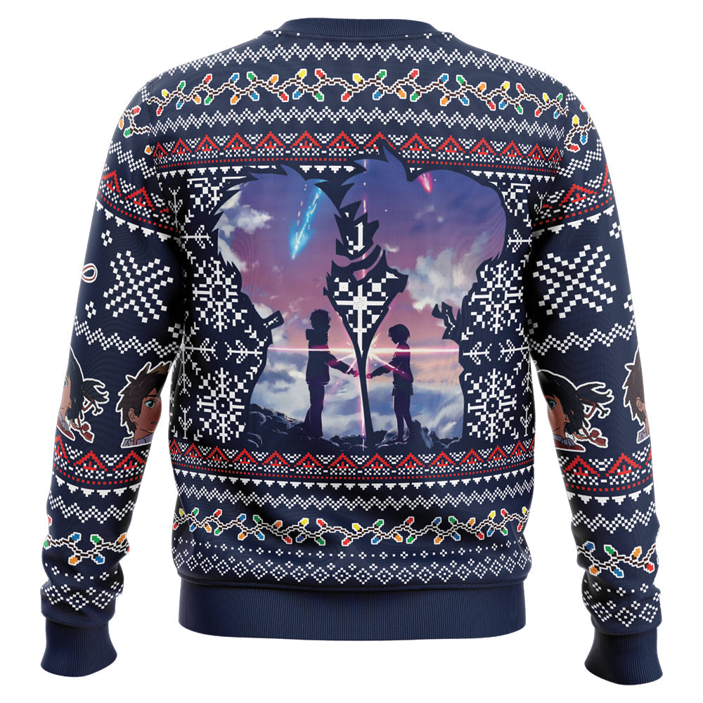 Morukai "Christmas Kimi No Nawa Your Name Ugly Sweater