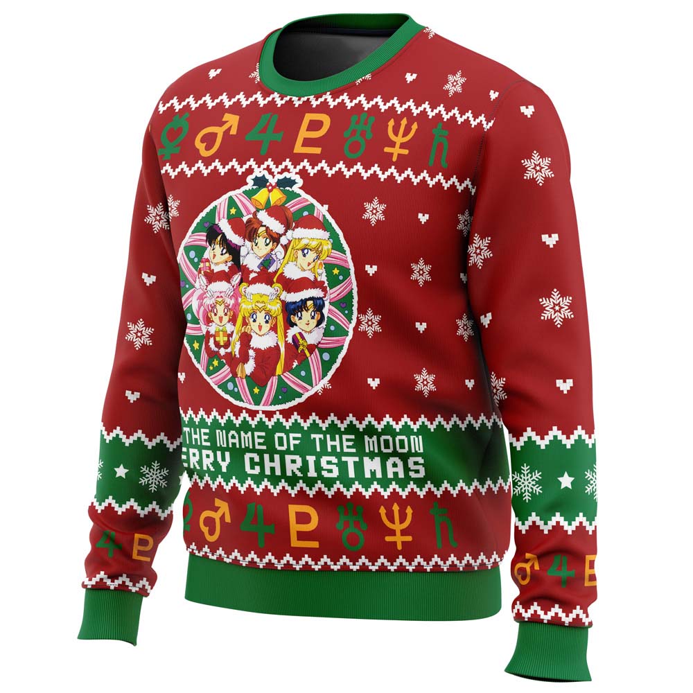 Morukai "Christmas Sailor Guardians Sailor Moon Ugly Sweater
