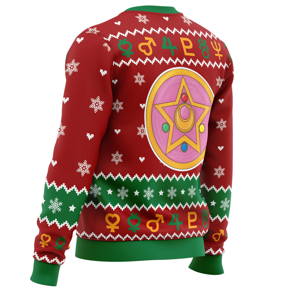Morukai "Christmas Sailor Guardians Sailor Moon Ugly Sweater