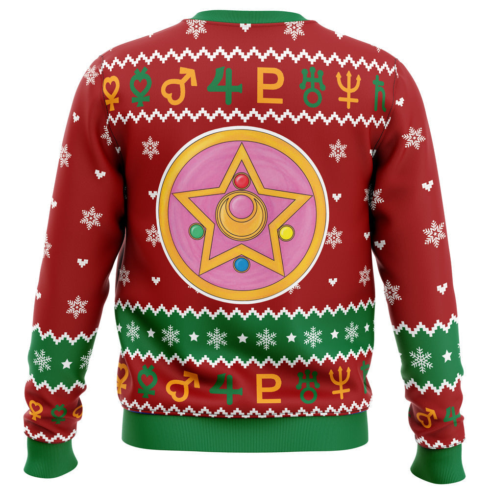 Morukai "Christmas Sailor Guardians Sailor Moon Ugly Sweater