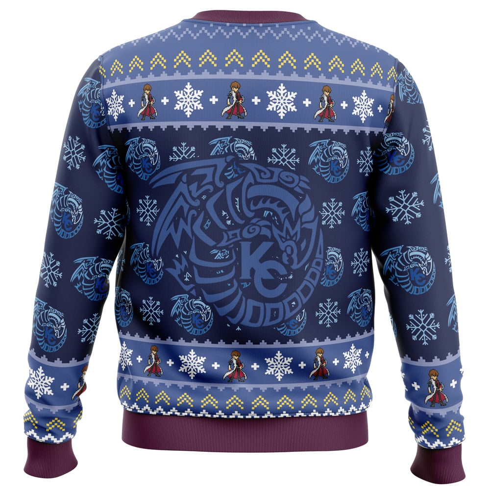 Morukai "Kaiba Blue-Eyes White Dragon Christmas Yugioh Ugly Sweater