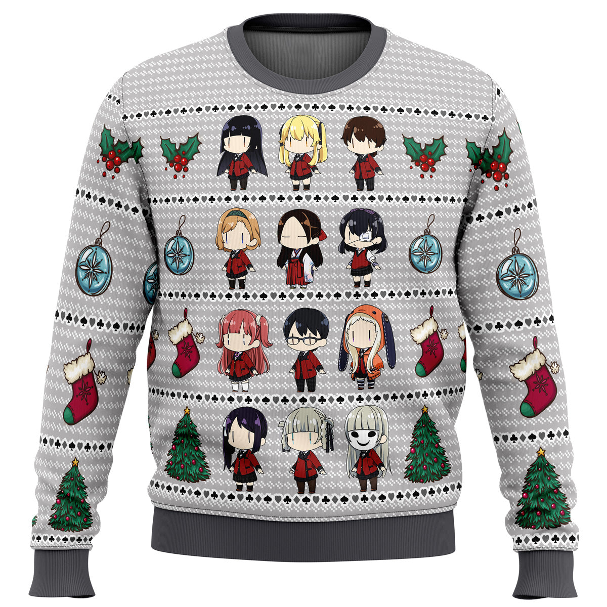 Morukai "Kakegurui Chibi Gamblers Ugly Sweater