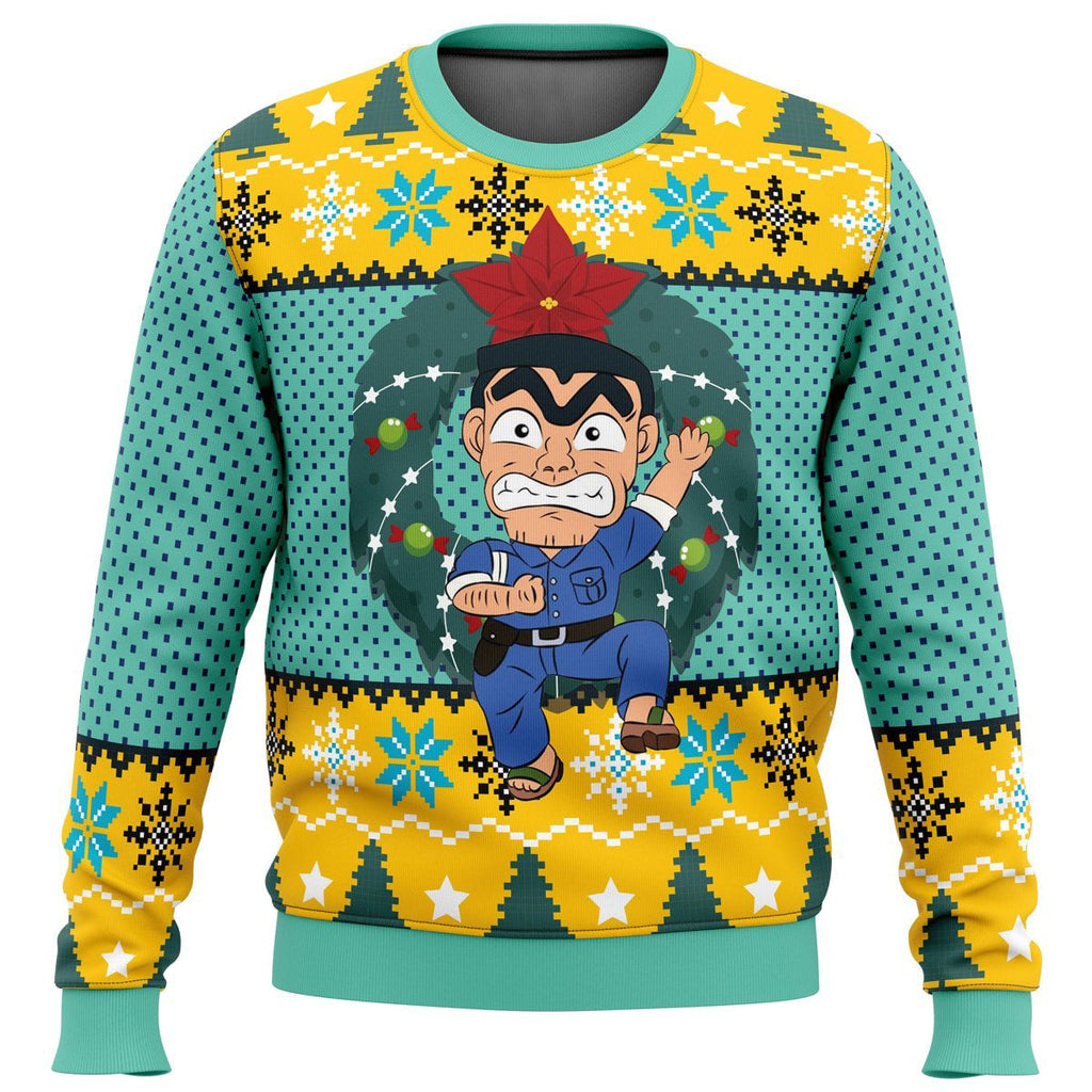 Morukai "Kankichi Ryotsu KochiKame Tokyo Beat Cops Ugly Sweater