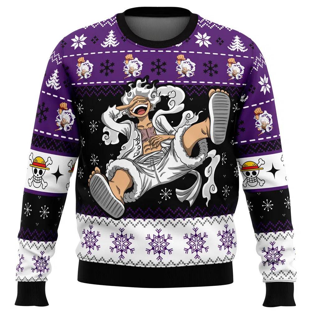 Morukai "Luffy Gear 5 Sun God Nika One Piece Ugly Sweater