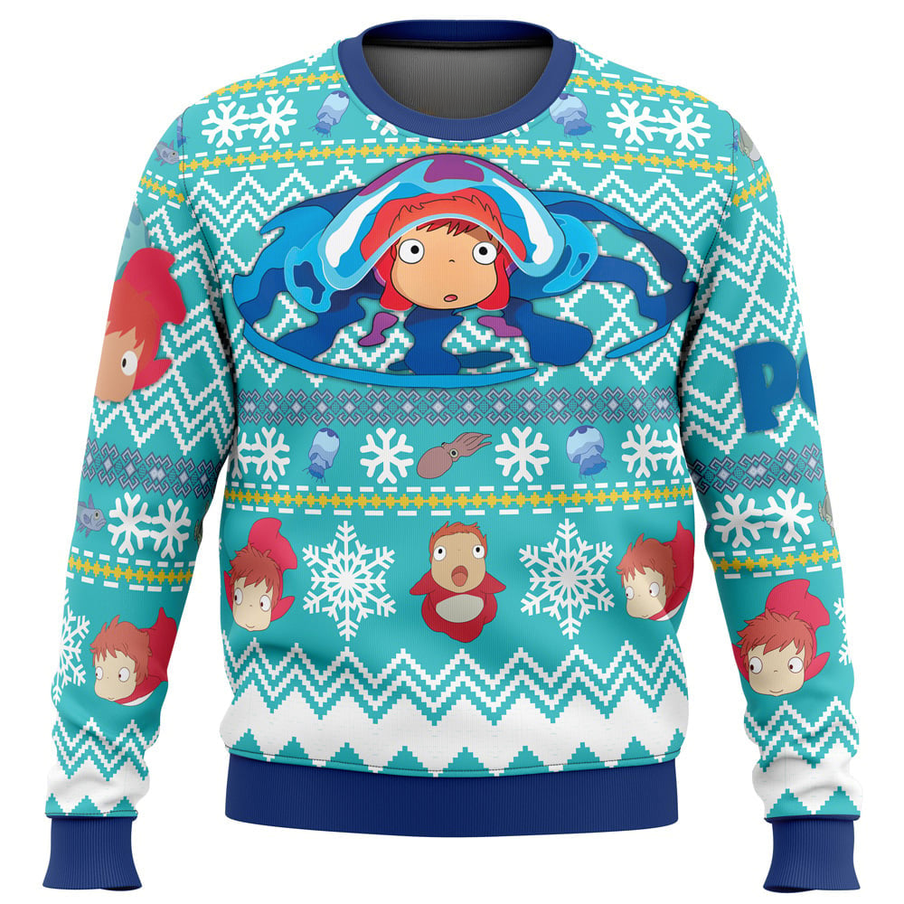 Morukai "Christmas Magical Ponyo" Ponyo Ugly Sweater