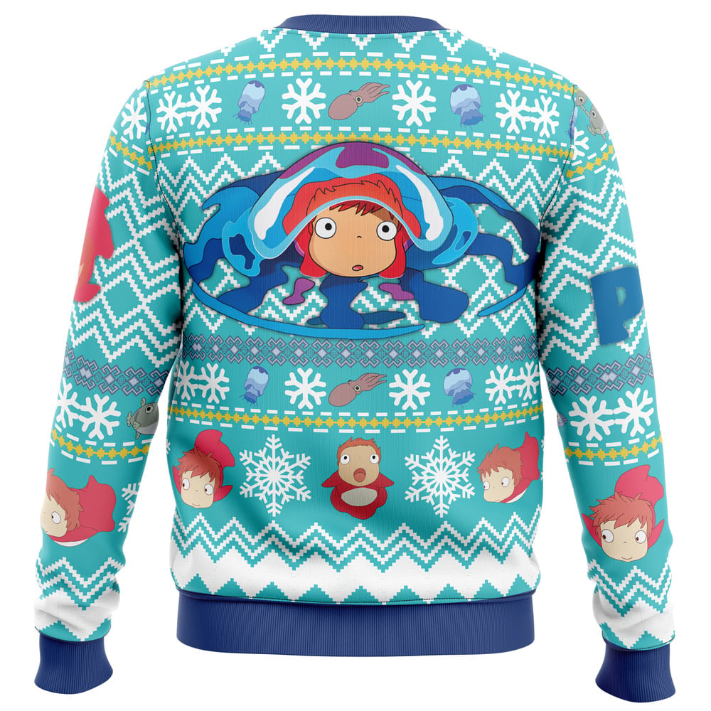 Morukai "Christmas Magical Ponyo" Ponyo Ugly Sweater