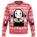 Morukai "Merry Christmas No Face Spirited Away Ugly Sweater