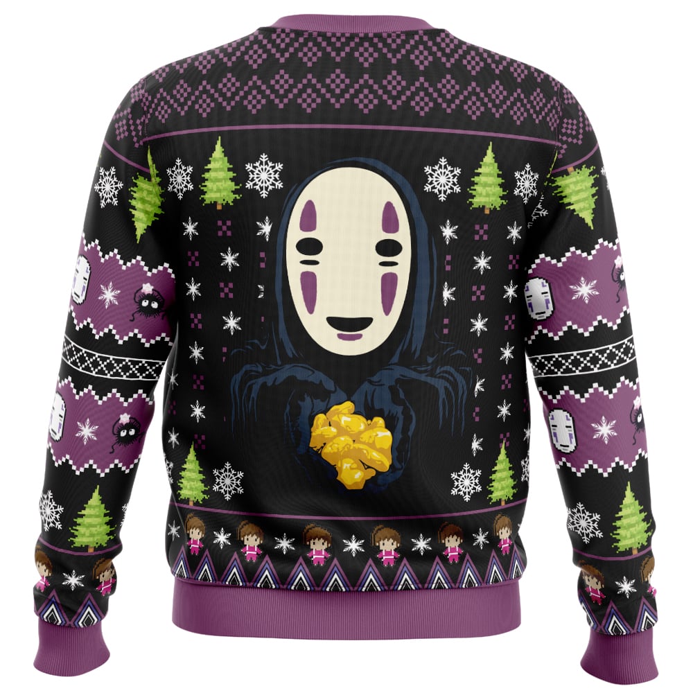 Morukai "No Face Gold Nuggets Spirited Away Ugly Sweater
