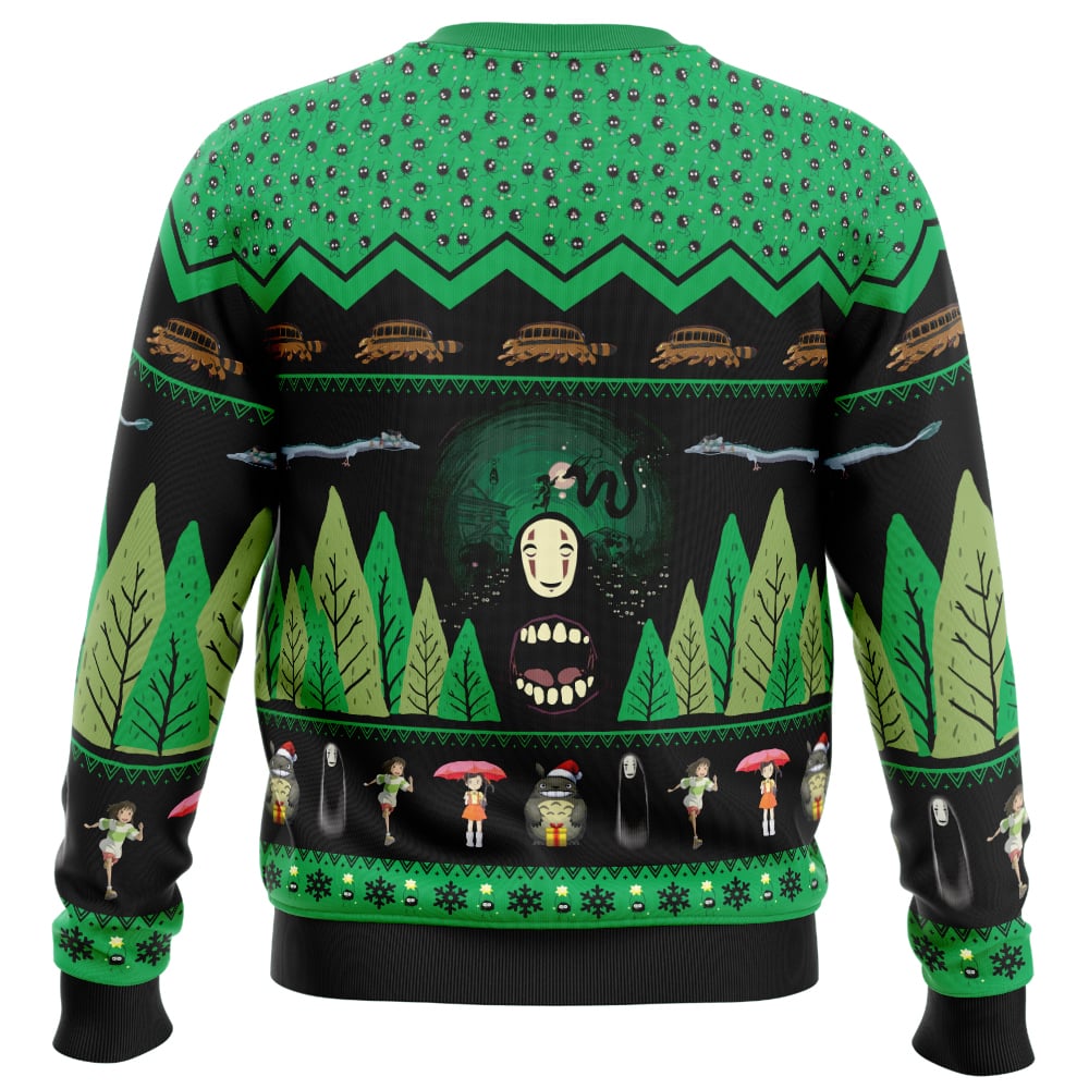 Morukai "No Face Spirited Away Ugly Sweater
