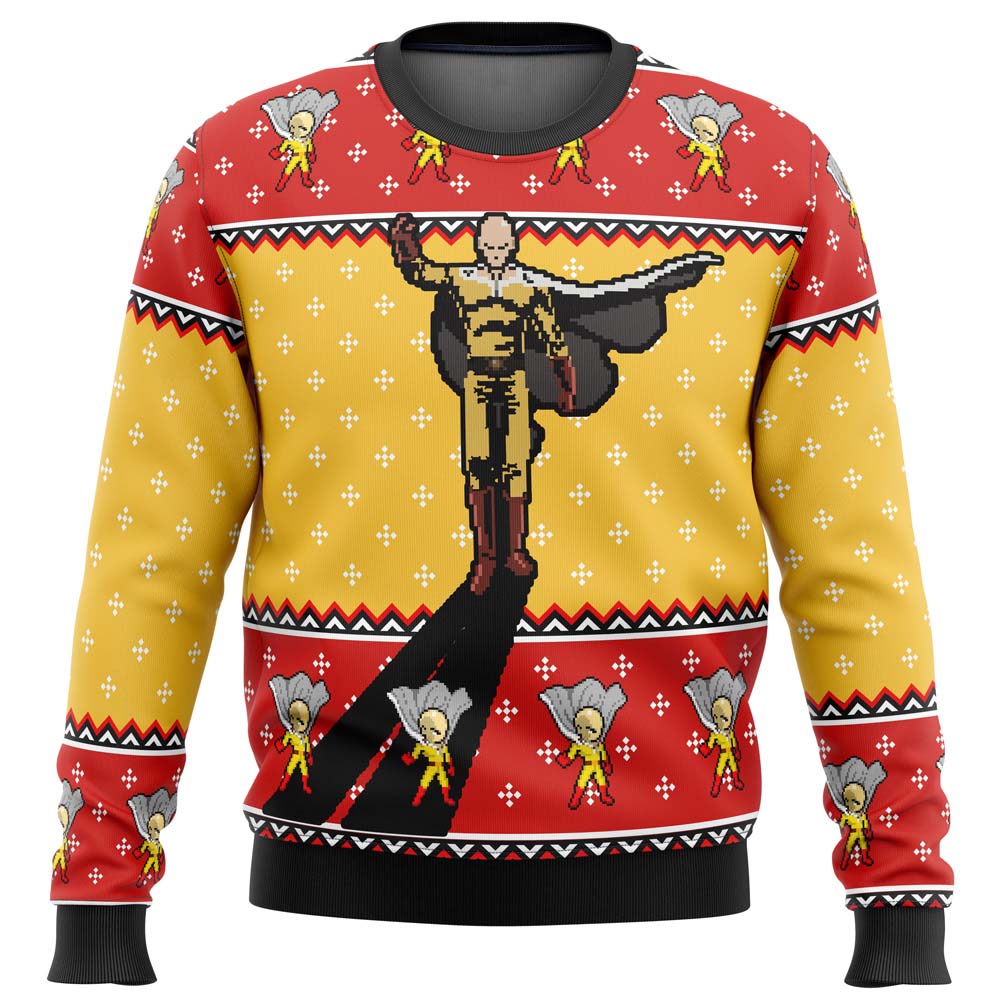 Morukai "Christmas Saitama" One Punch Man Ugly Sweater