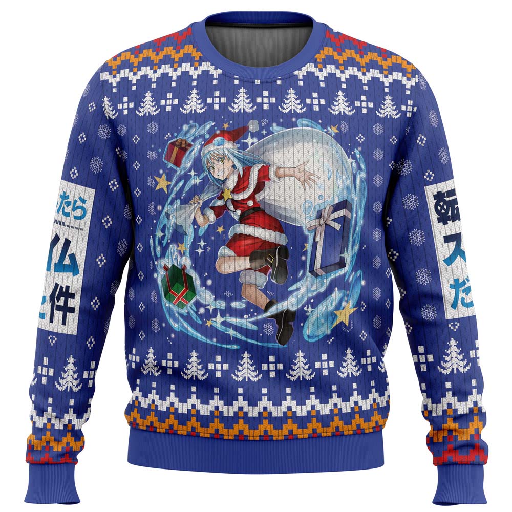 Morukai "Santa Rimuru That time I got reincarnated as a slime Christmas Sweater