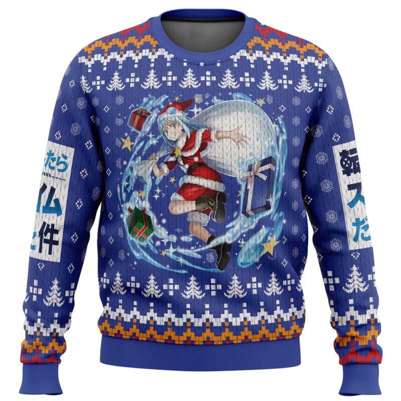 Morukai "Santa Rimuru That time I got reincarnated as a slime Christmas Sweater
