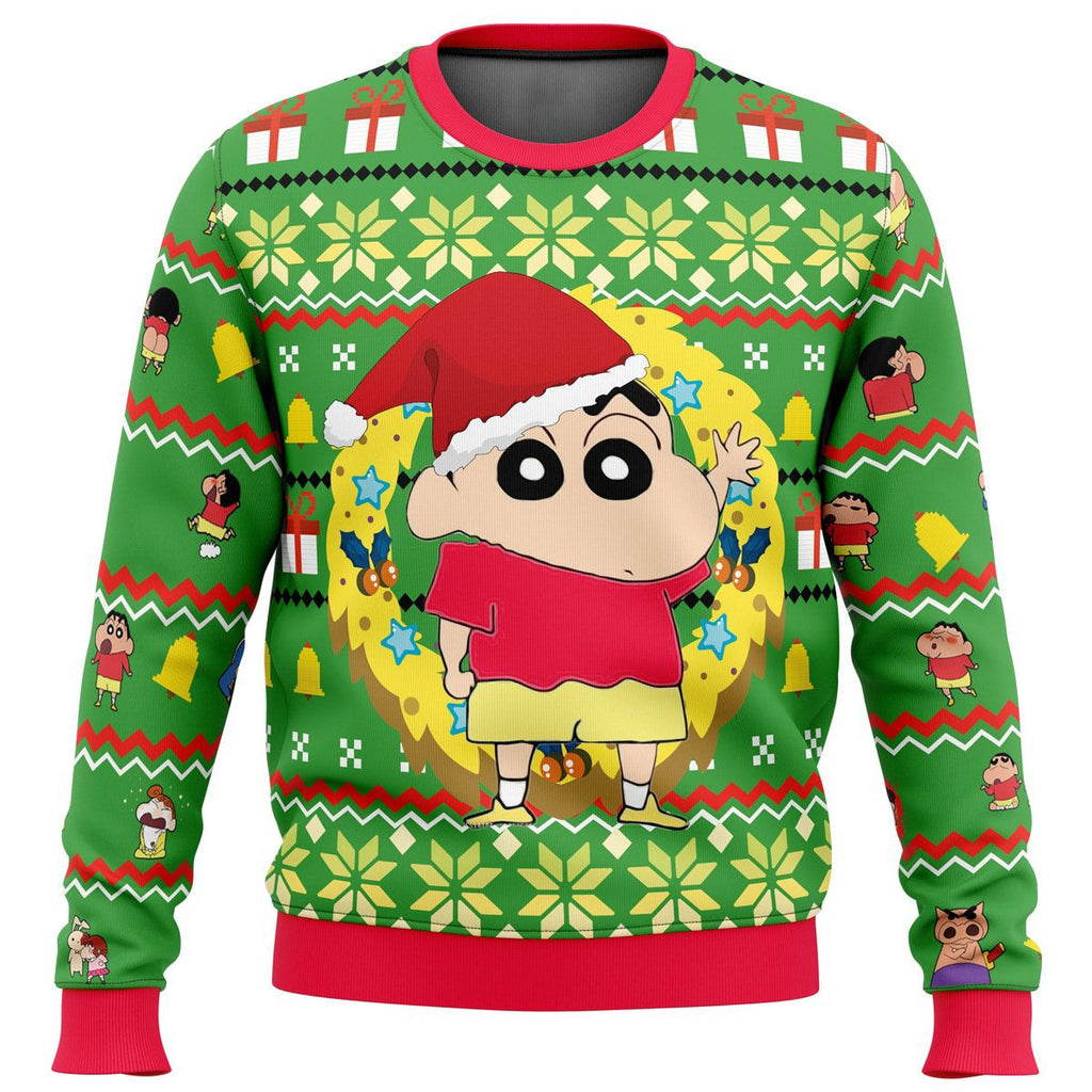 Morukai "Santa Shinnosuke Crayon Shin-chan Ugly Sweater