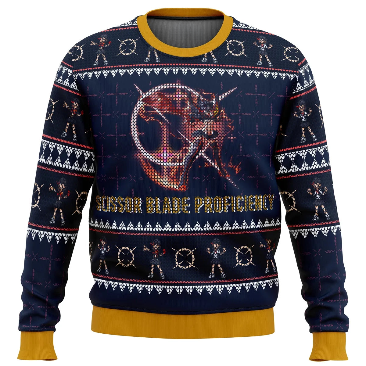 Morukai "Scissor Blade Proficiency Matoi Ryuuko Kill la Kill Ugly Sweater