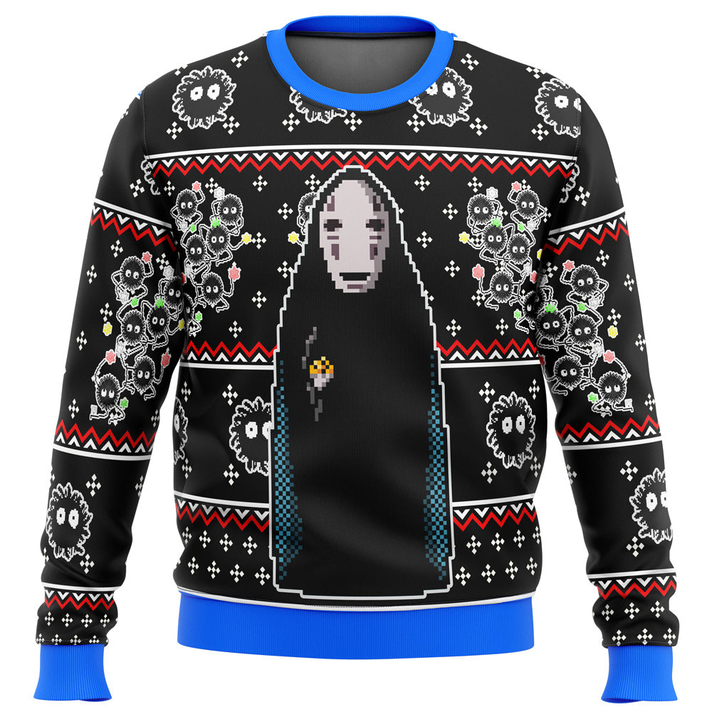 Morukai "SPIRITED AWAY No Face Ugly Sweater
