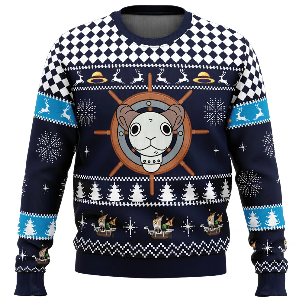 Morukai "Straw Hat Pirates Ship Going Merry One Piece Ugly Sweater