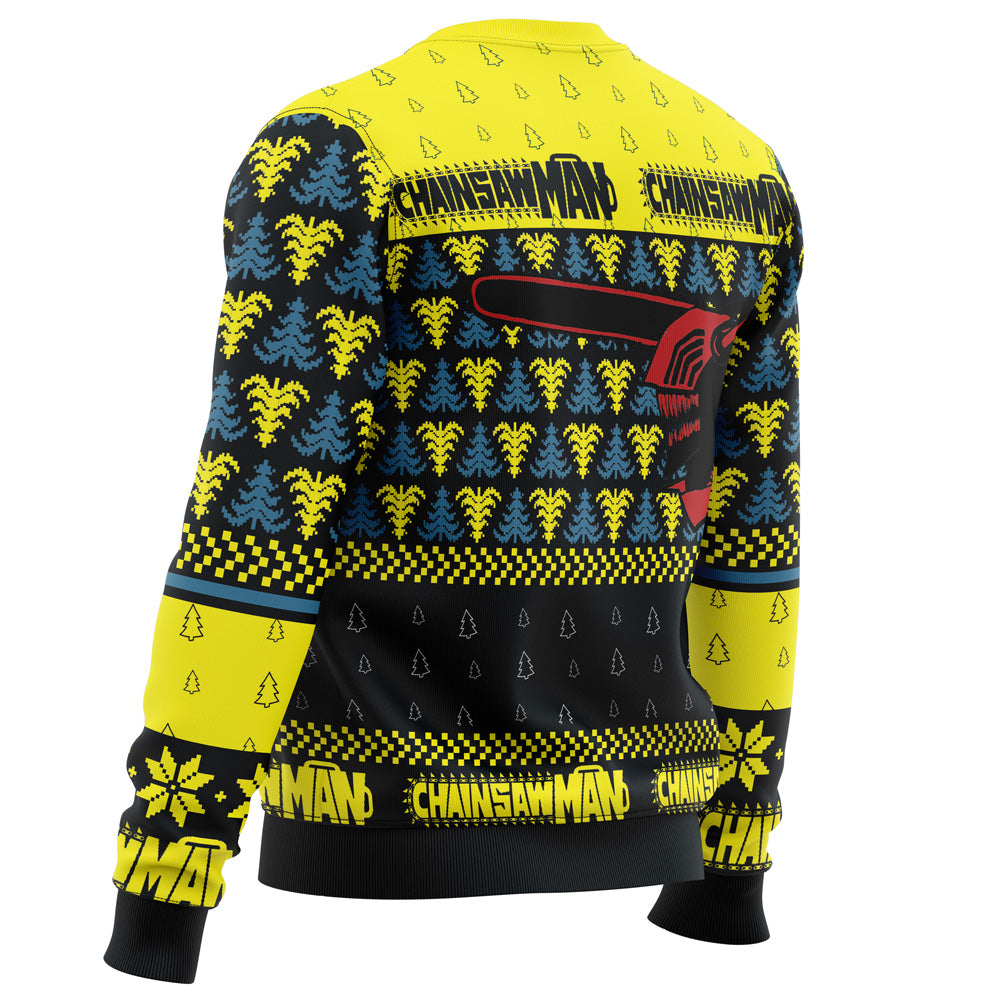 Morukai "You Make It Fell Like Christmas Chainsaw Man Ugly Sweater